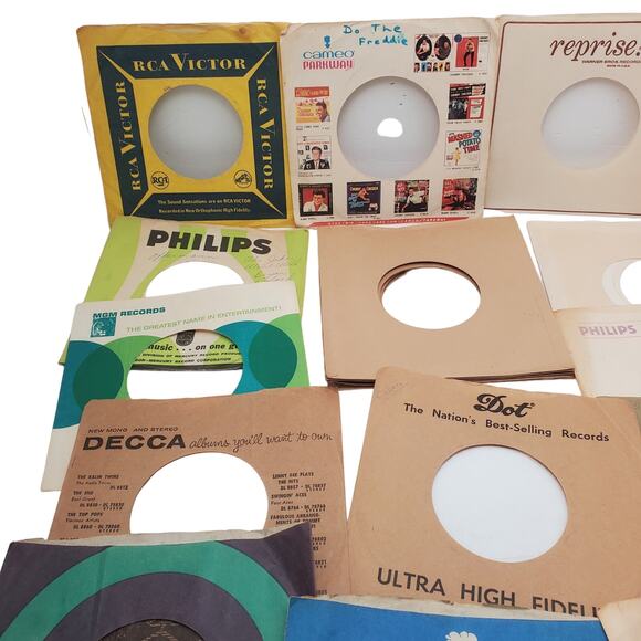 Lot of 35 45 rpm 50's-60's 7” Vinyl Paper Covers - Picture 3 of 7
